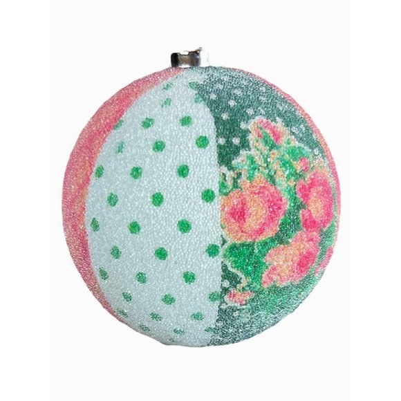 2 Country Living Homespun Holiday Christmas Ornaments Patchwork Style 2.8D - Picture 5 of 12